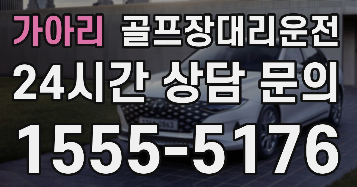 골프장대리운전 서비스