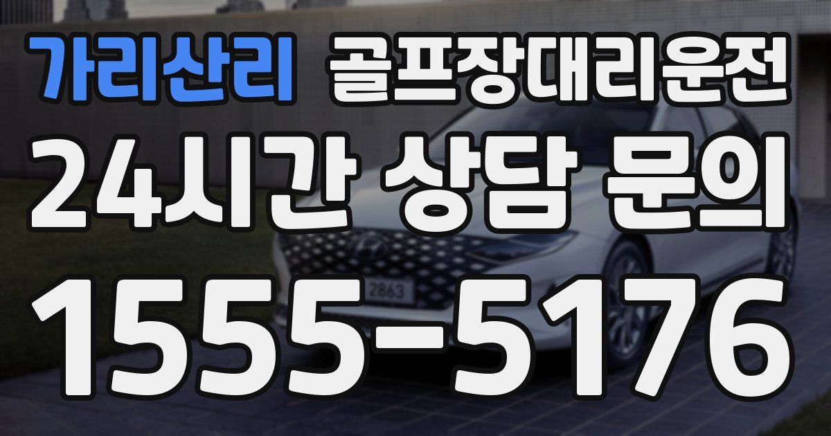 골프장대리운전 서비스