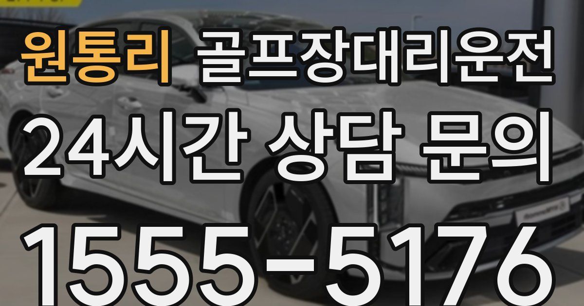 골프장대리운전 서비스