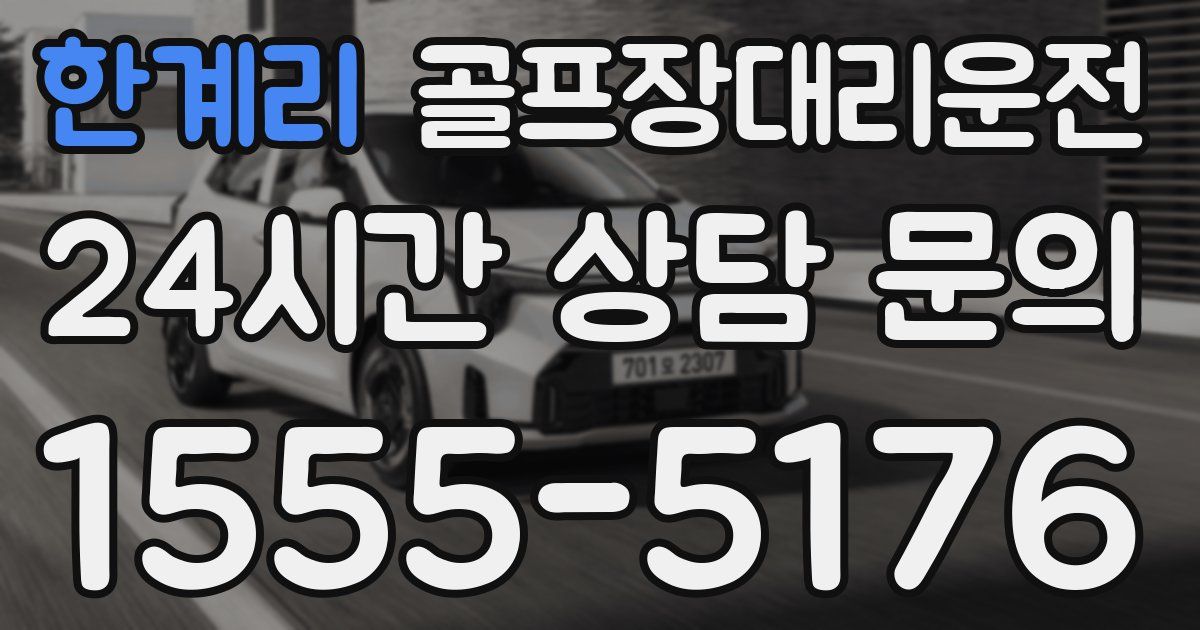 골프장대리운전 서비스