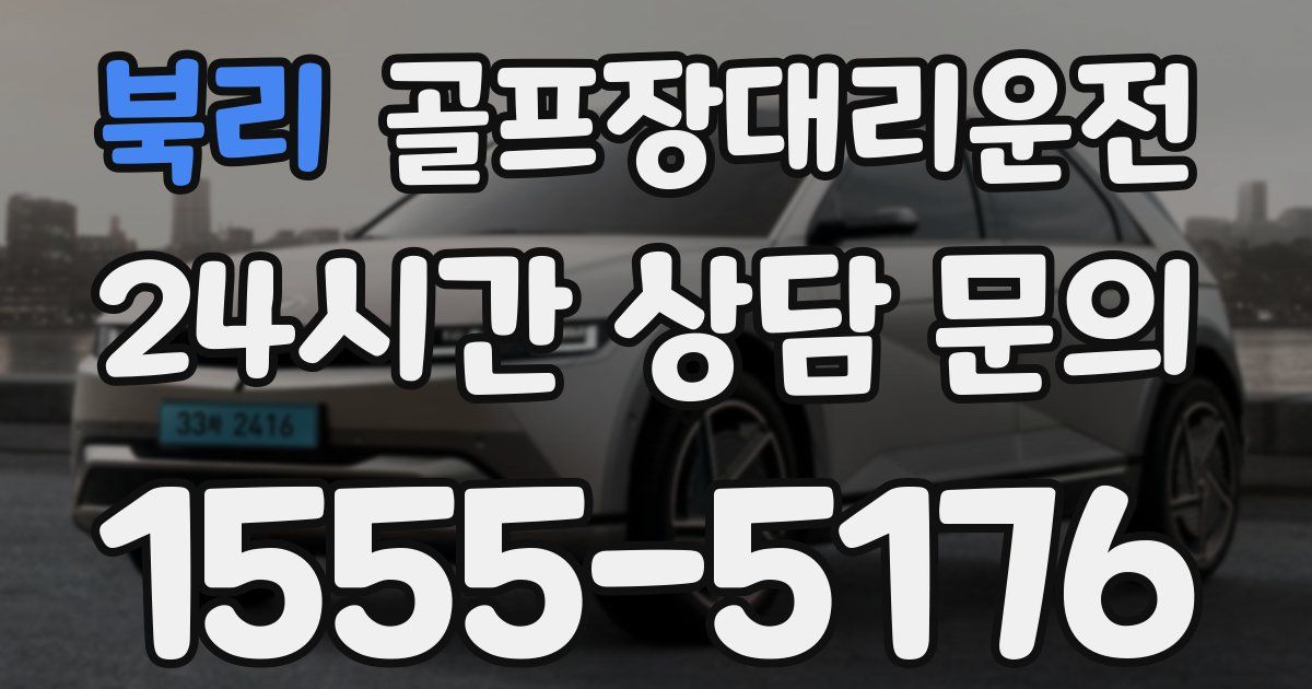 골프장대리운전 서비스