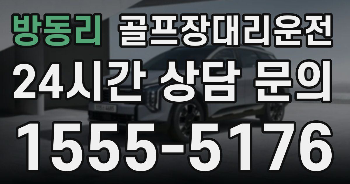 골프장대리운전 서비스