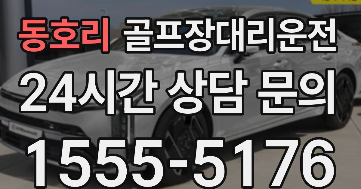 골프장대리운전 서비스