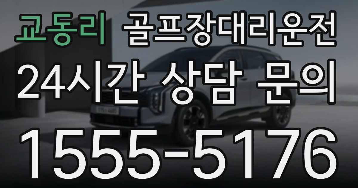 골프장대리운전 서비스