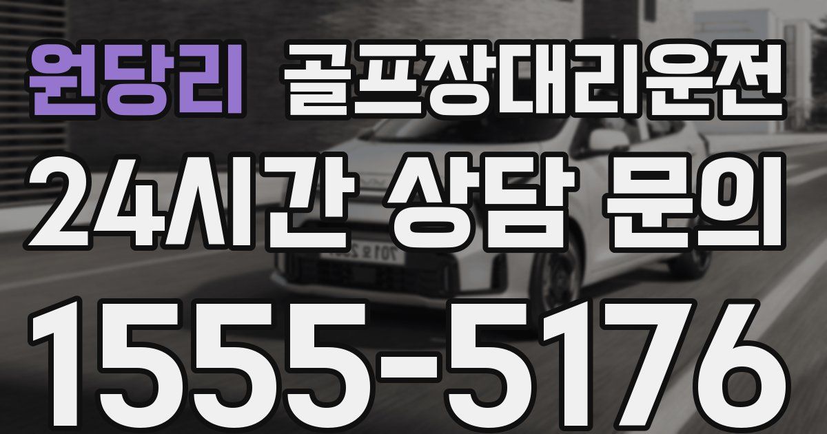 골프장대리운전 서비스