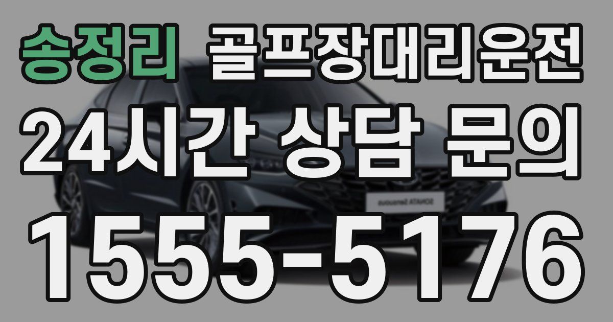 골프장대리운전 서비스