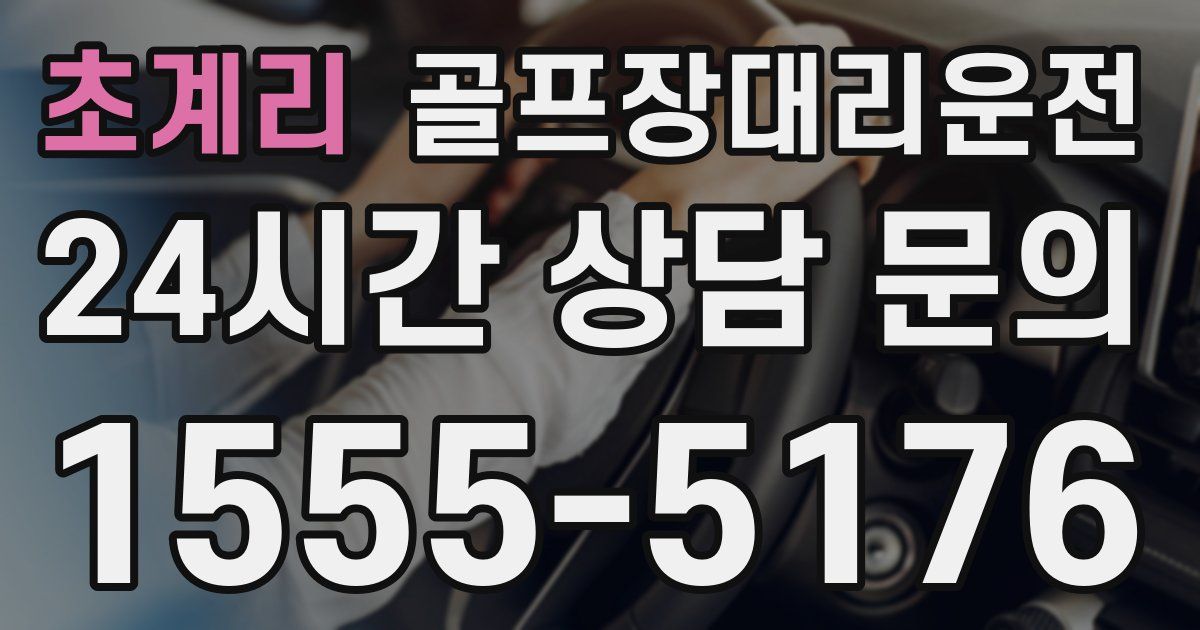 골프장대리운전 서비스