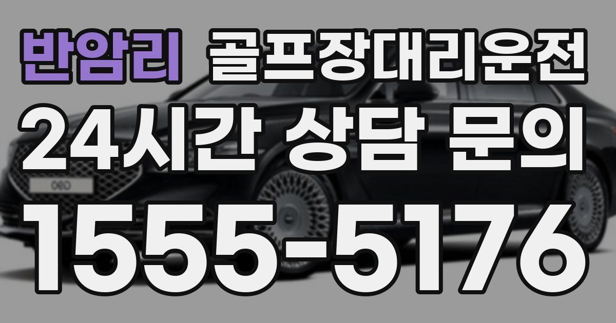 골프장대리운전 서비스