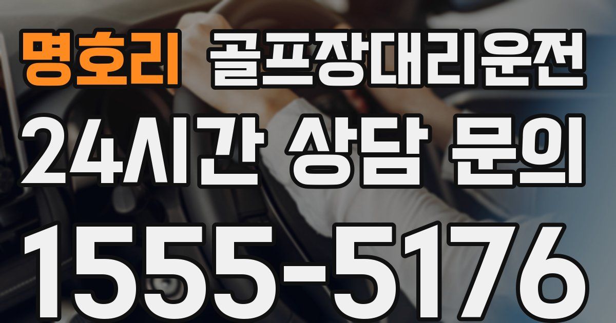 골프장대리운전 서비스