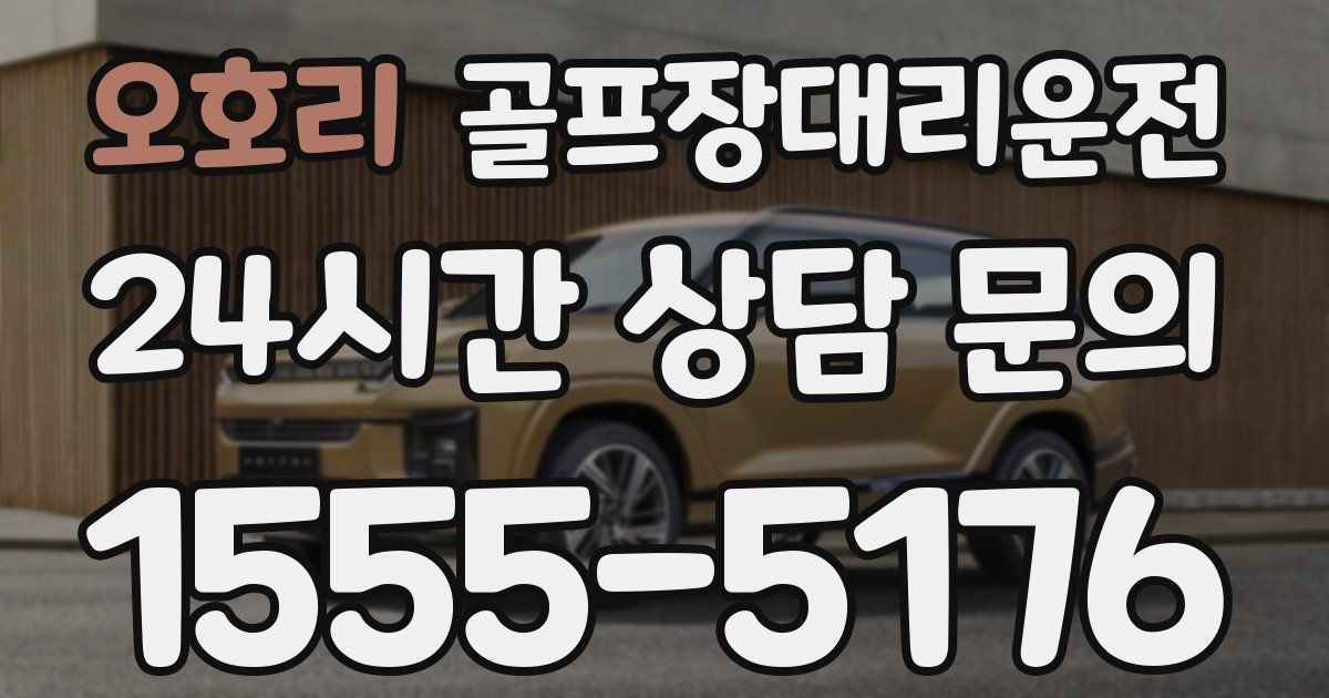 골프장대리운전 서비스