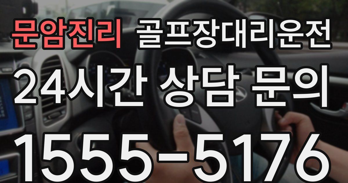 골프장대리운전 서비스