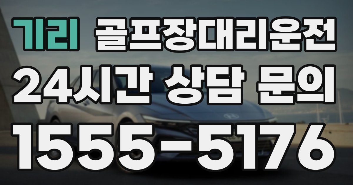 골프장대리운전 서비스