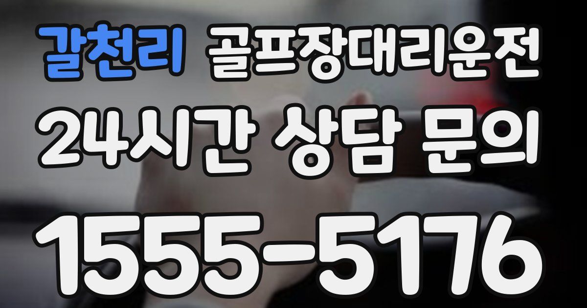 골프장대리운전 서비스