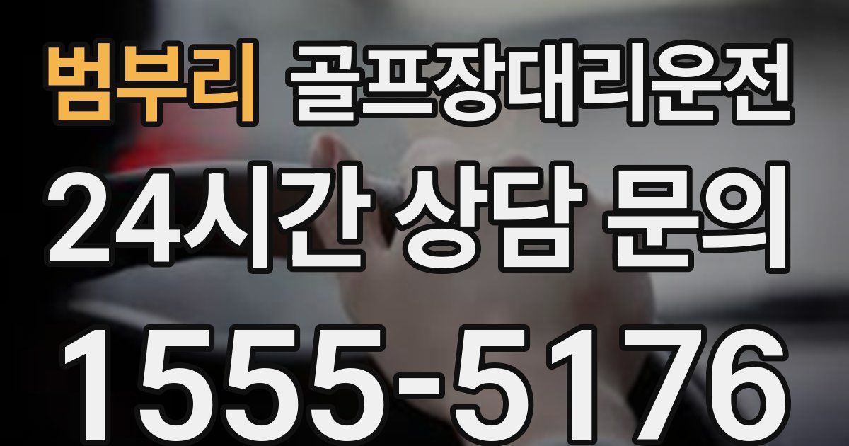 골프장대리운전 서비스