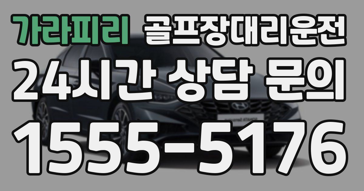 골프장대리운전 서비스