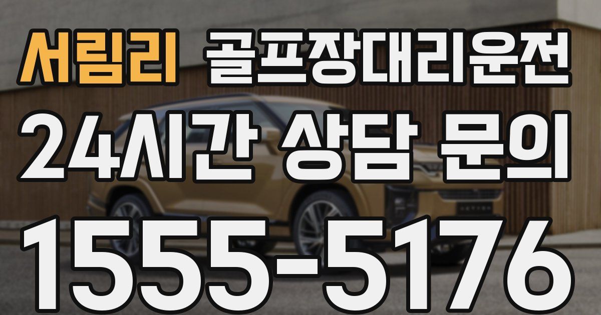 골프장대리운전 서비스