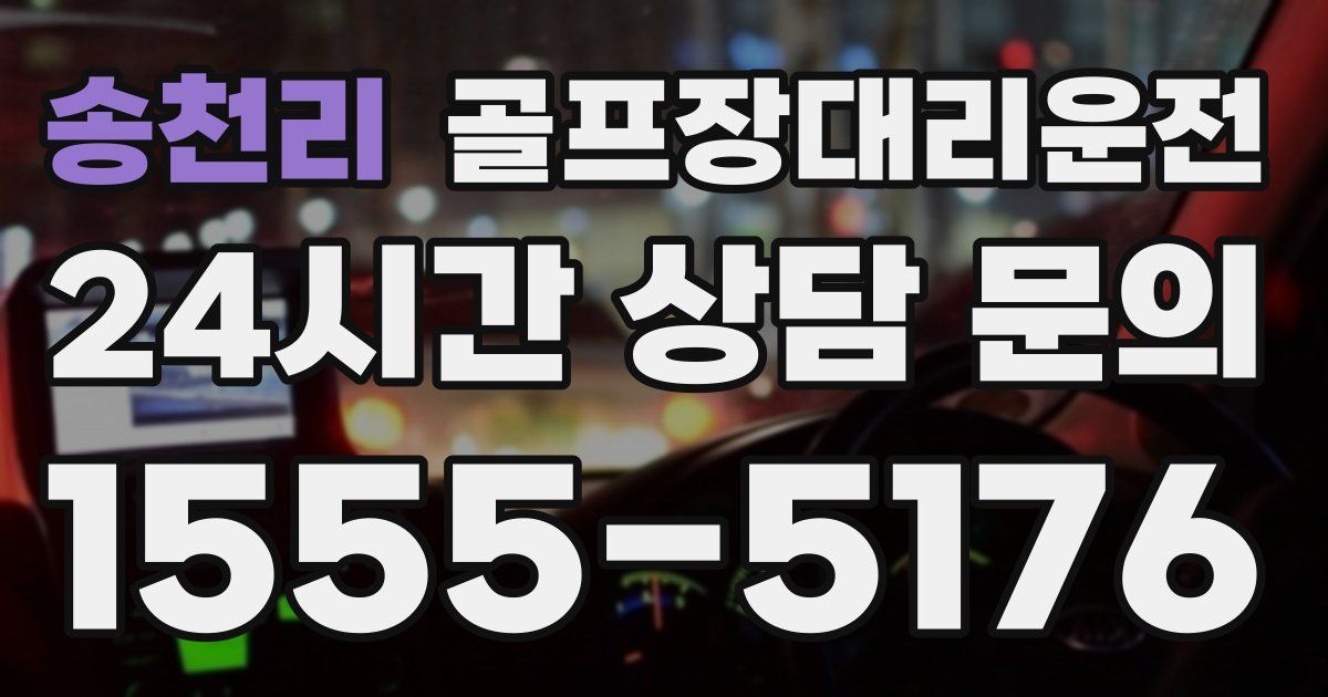 골프장대리운전 서비스