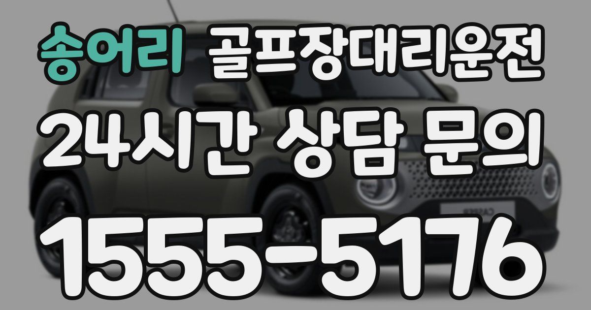 골프장대리운전 서비스