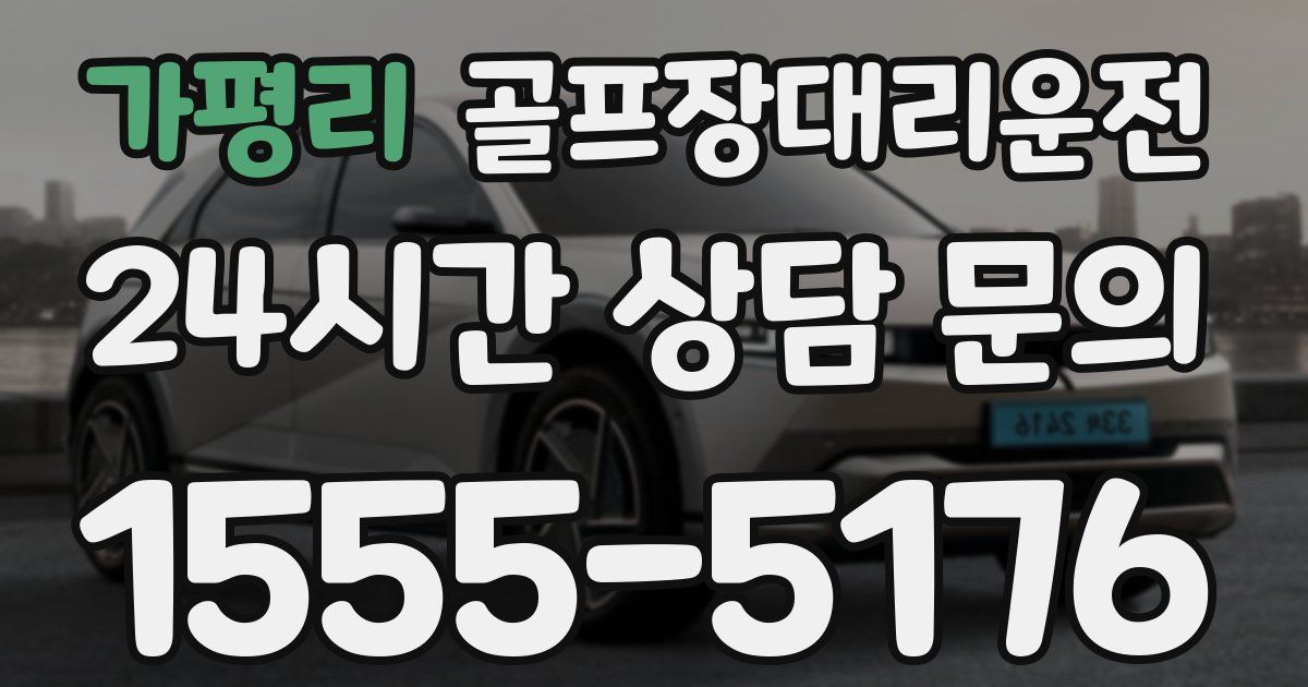 골프장대리운전 서비스