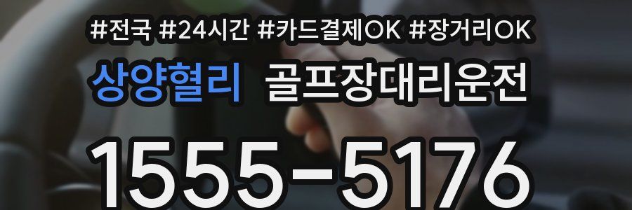 상양혈리 골프장대리운전