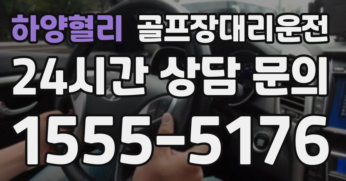 골프장대리운전 서비스