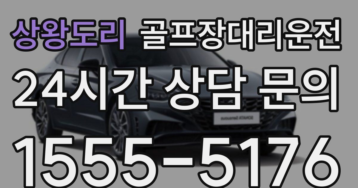 골프장대리운전 서비스