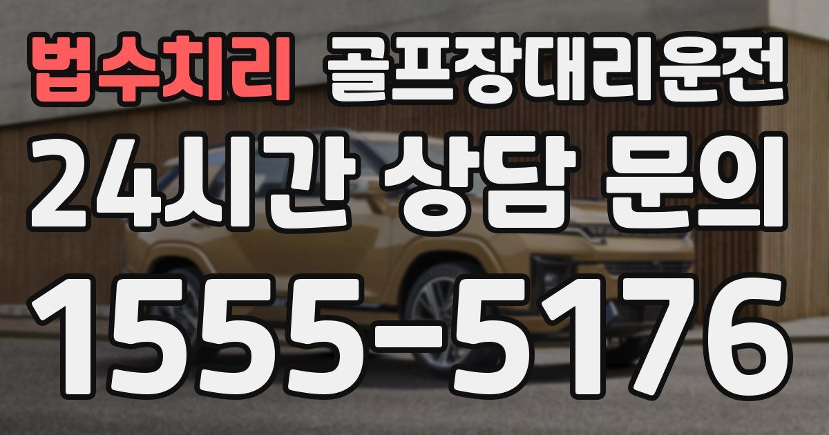 골프장대리운전 서비스