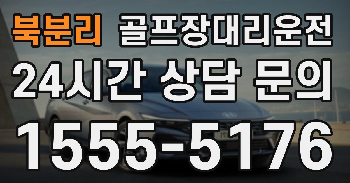 골프장대리운전 서비스