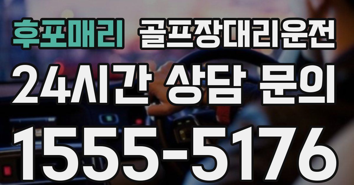 골프장대리운전 서비스