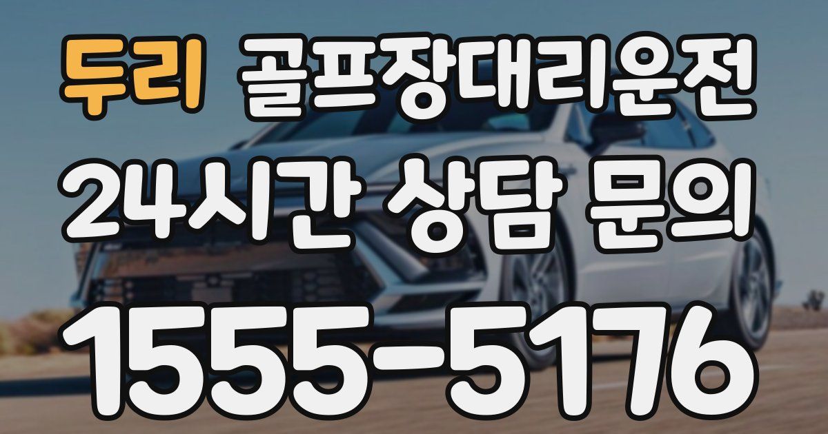 골프장대리운전 서비스