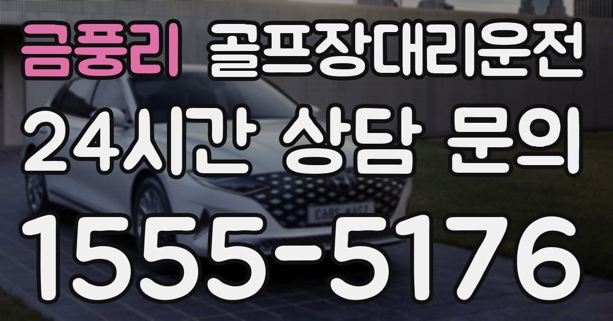 골프장대리운전 서비스