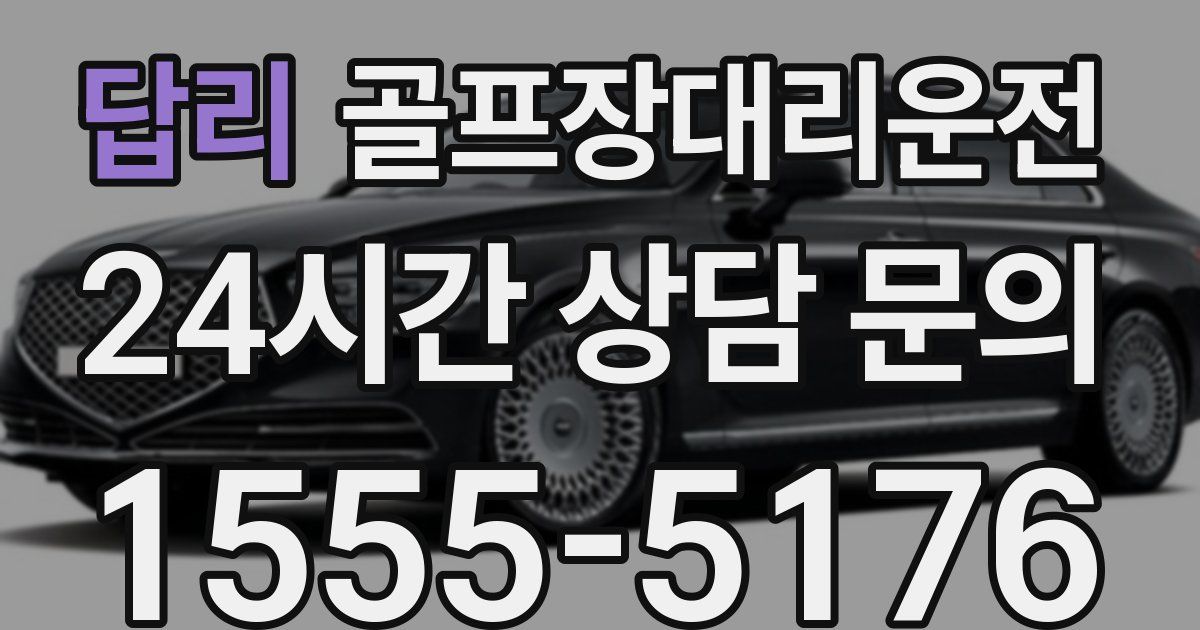 골프장대리운전 서비스