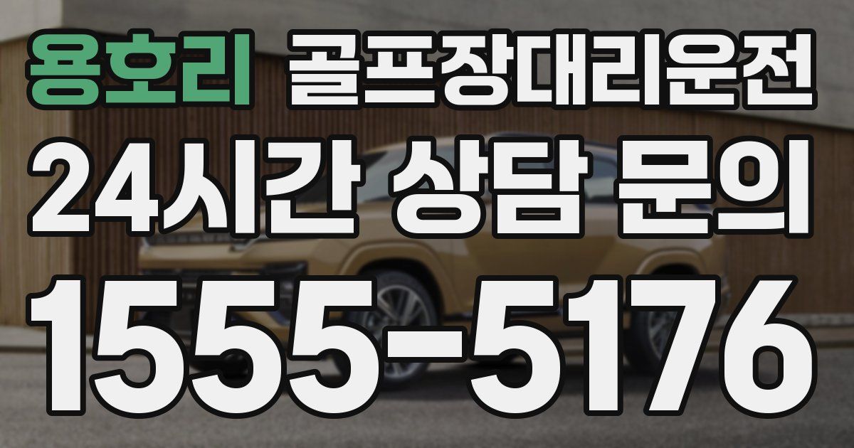 골프장대리운전 서비스