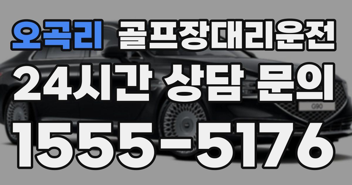 골프장대리운전 서비스
