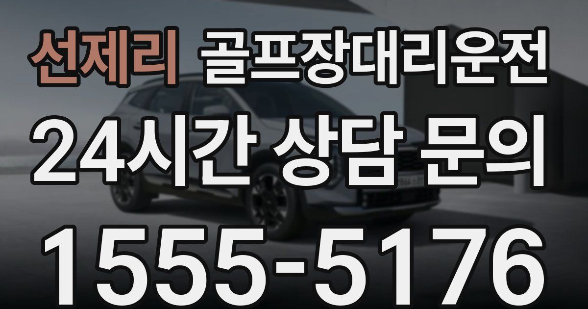 골프장대리운전 서비스