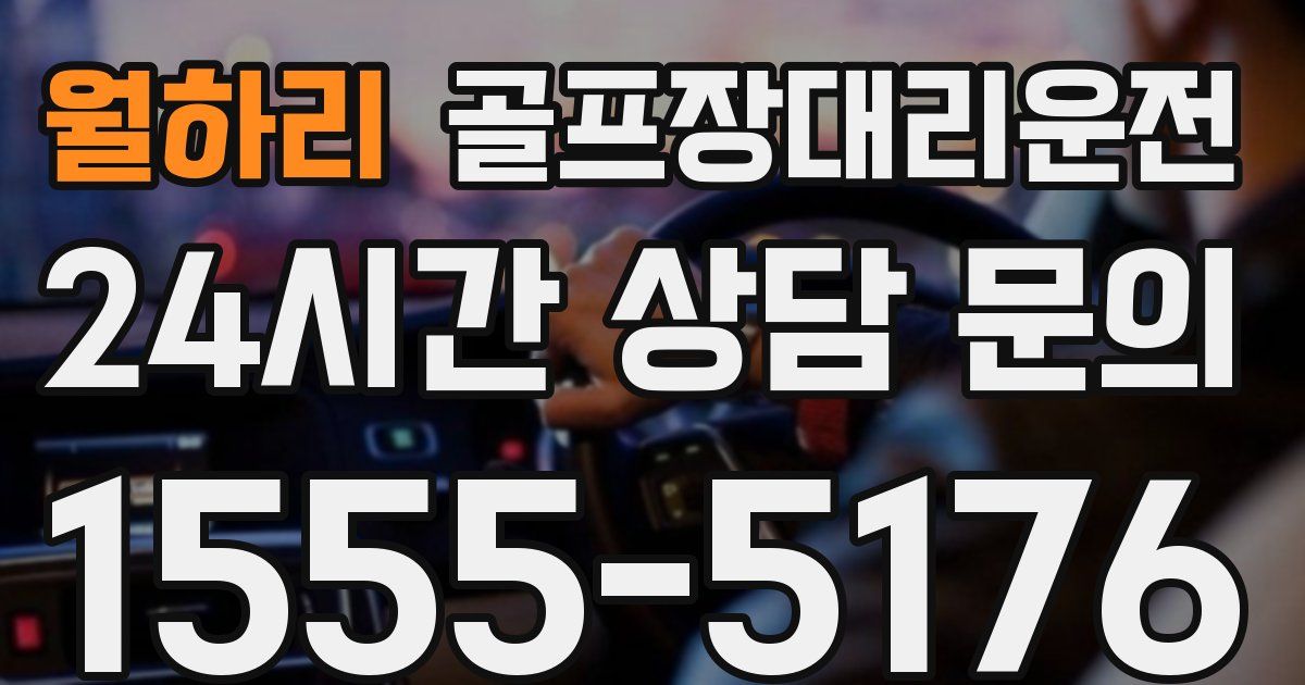 골프장대리운전 서비스