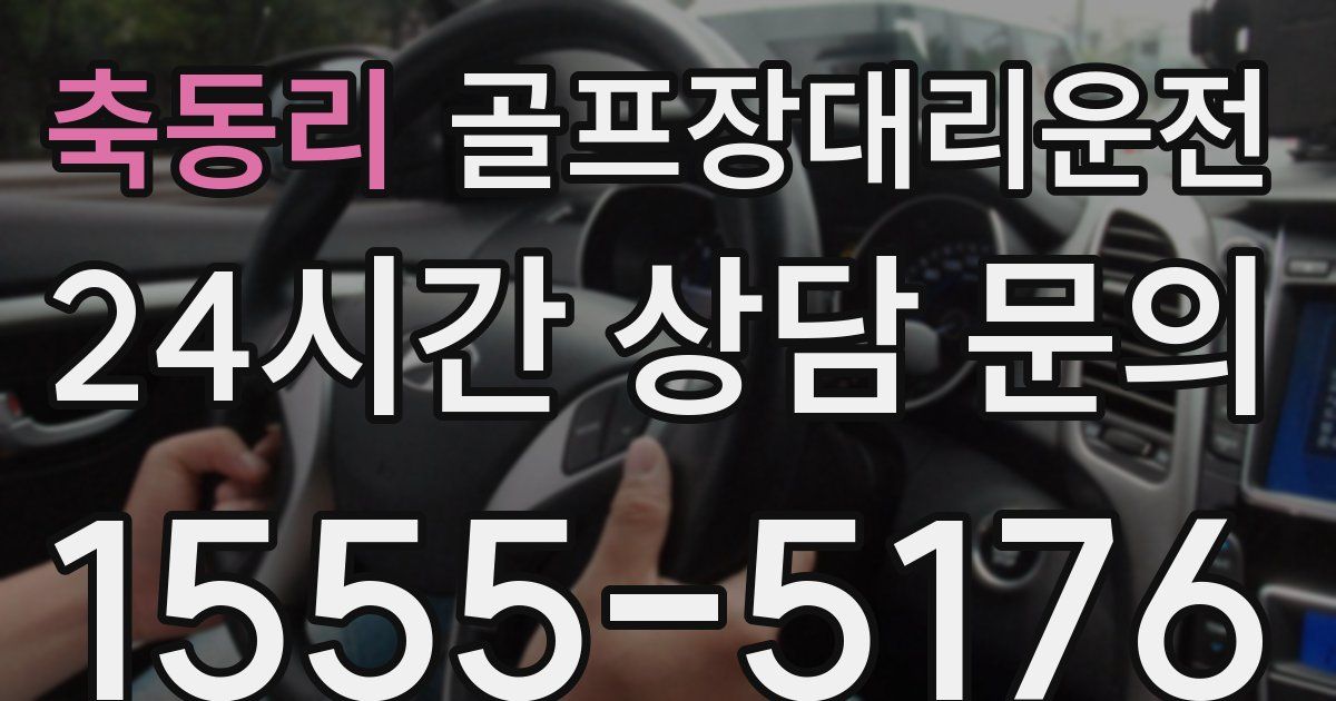 골프장대리운전 서비스