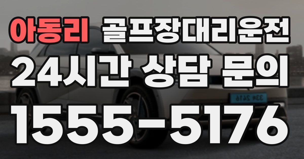 골프장대리운전 서비스