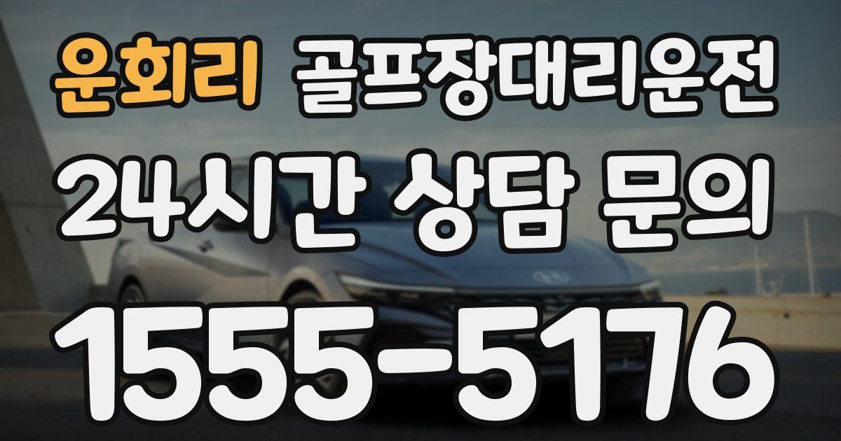 골프장대리운전 서비스