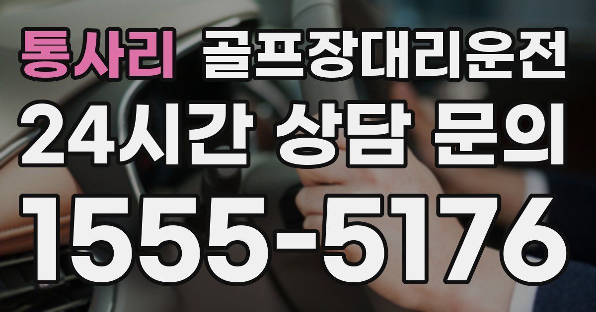 골프장대리운전 서비스