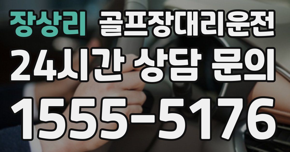 골프장대리운전 서비스
