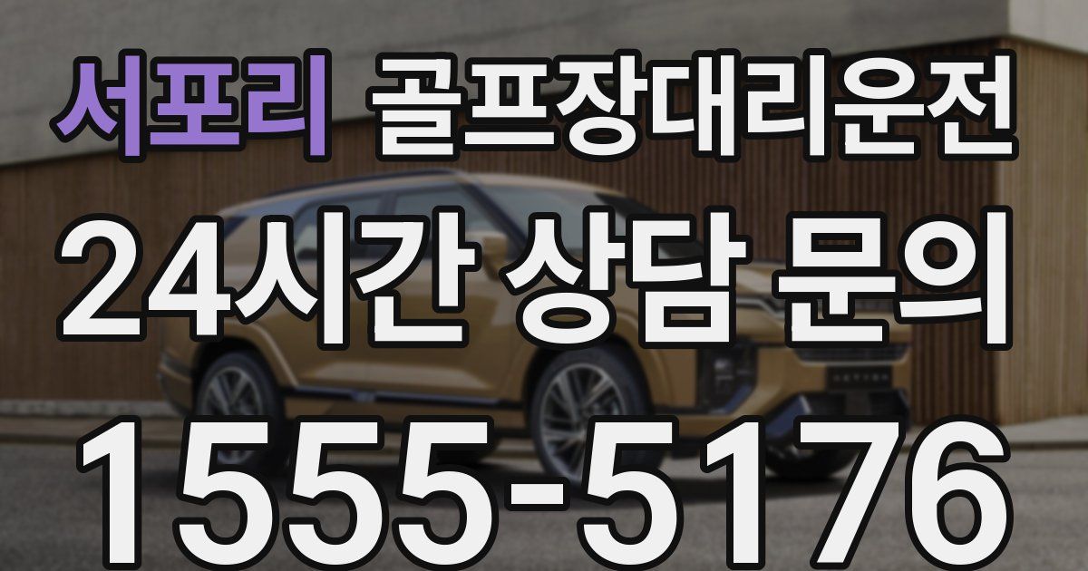 골프장대리운전 서비스