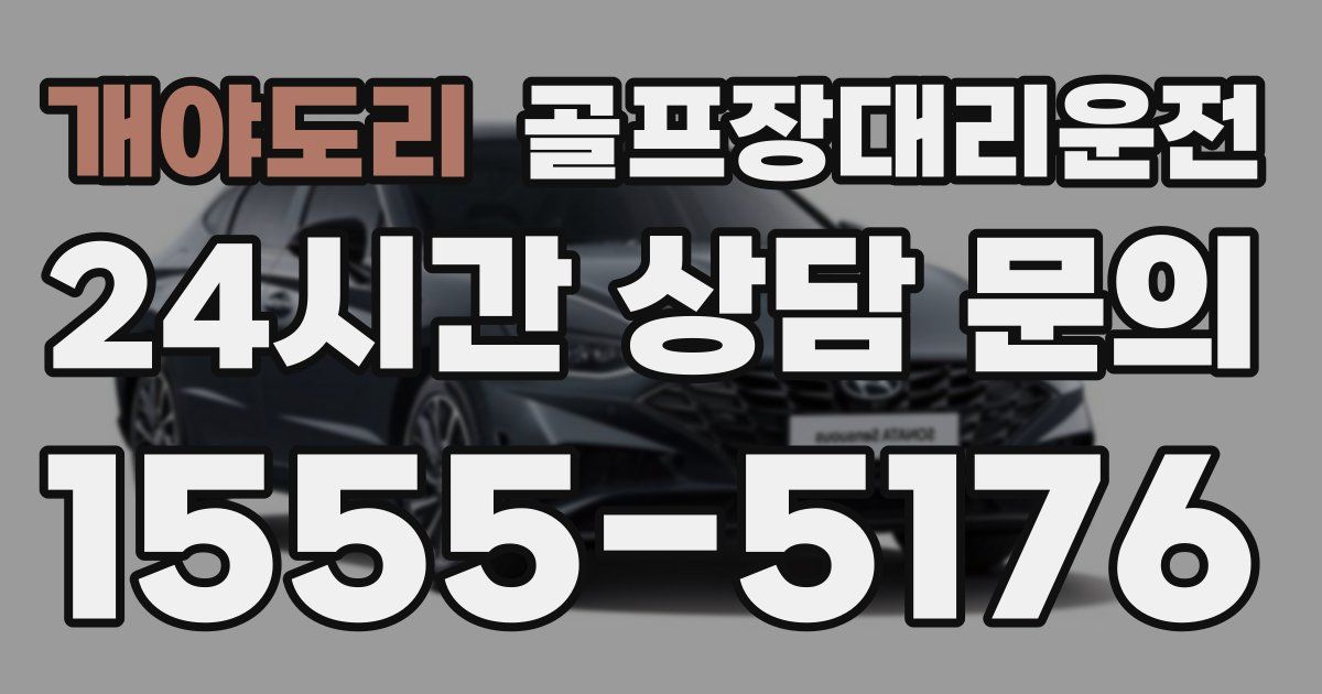 골프장대리운전 서비스
