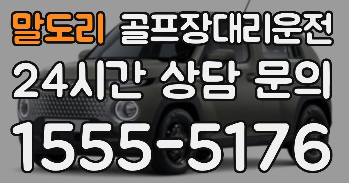 골프장대리운전 서비스