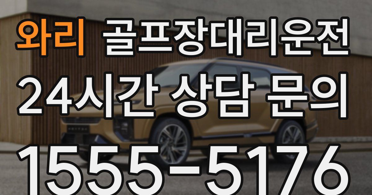 골프장대리운전 서비스