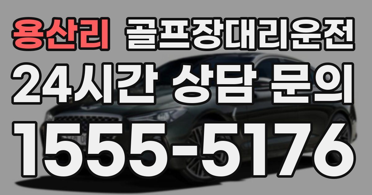 골프장대리운전 서비스