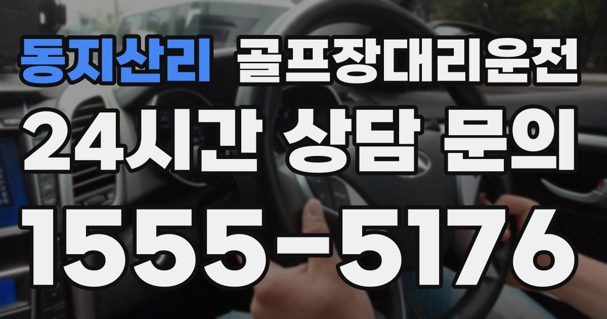 골프장대리운전 서비스