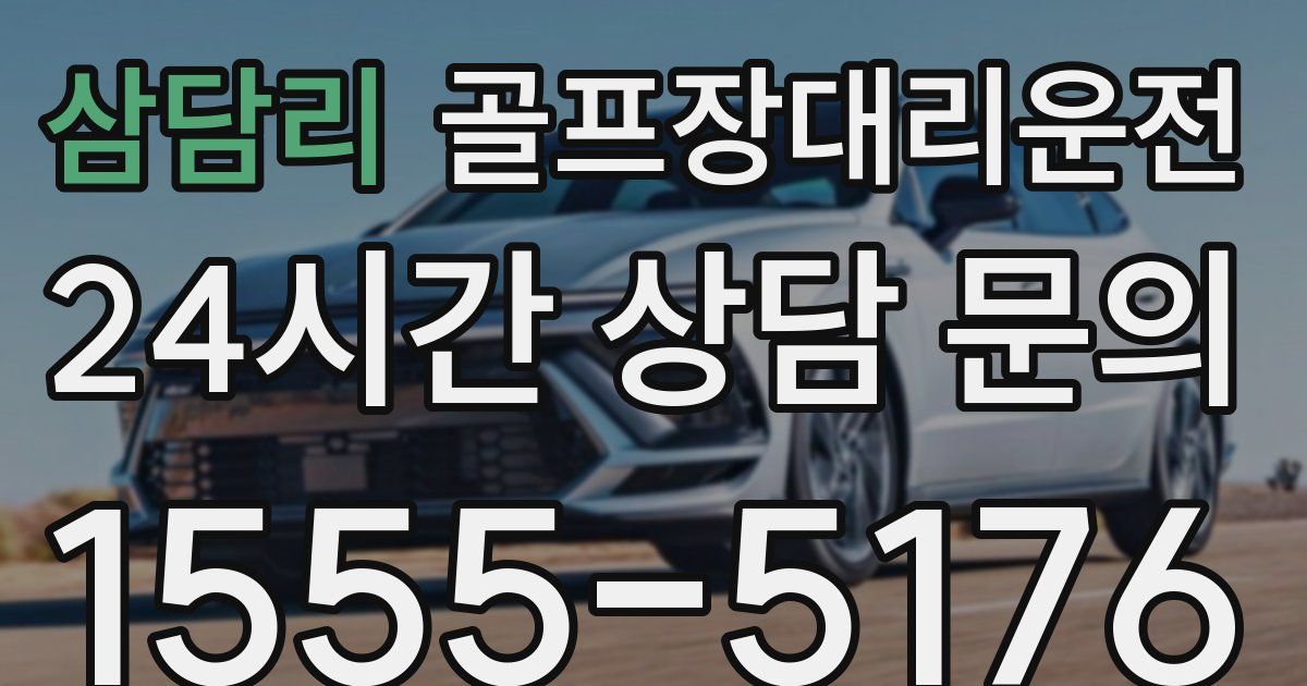 골프장대리운전 서비스