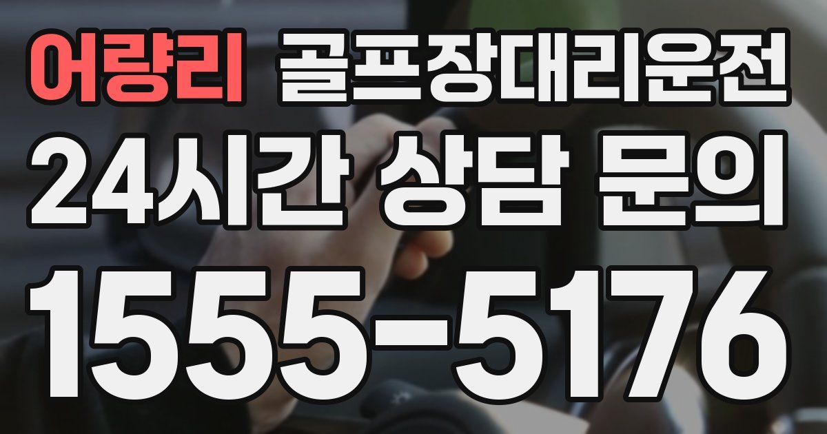 골프장대리운전 서비스