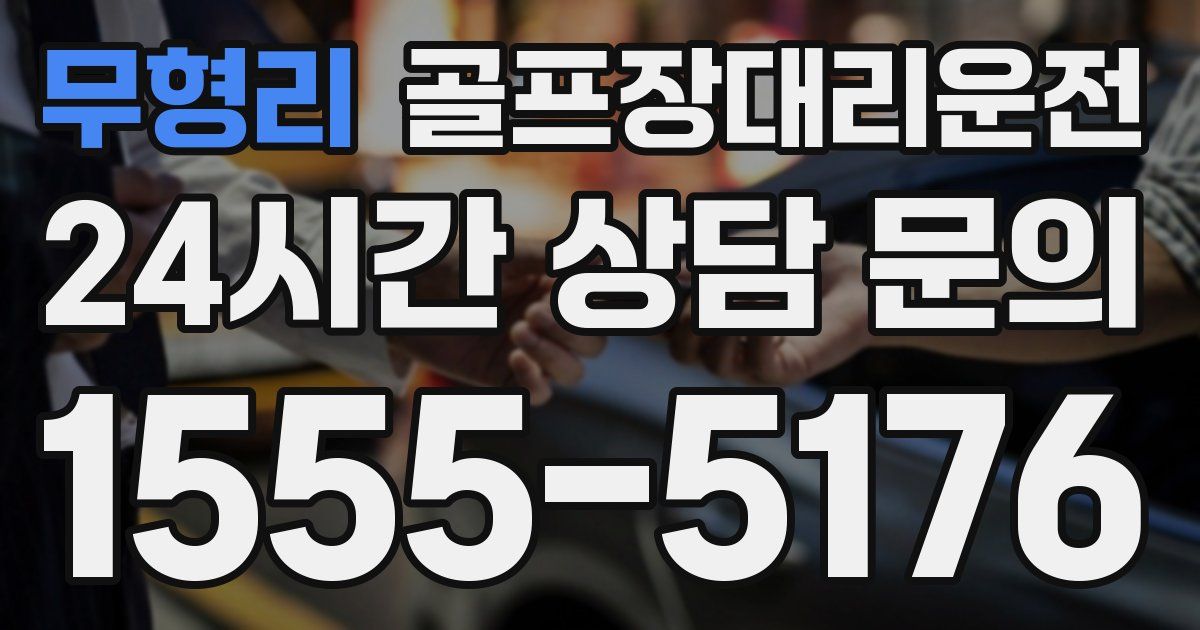 골프장대리운전 서비스